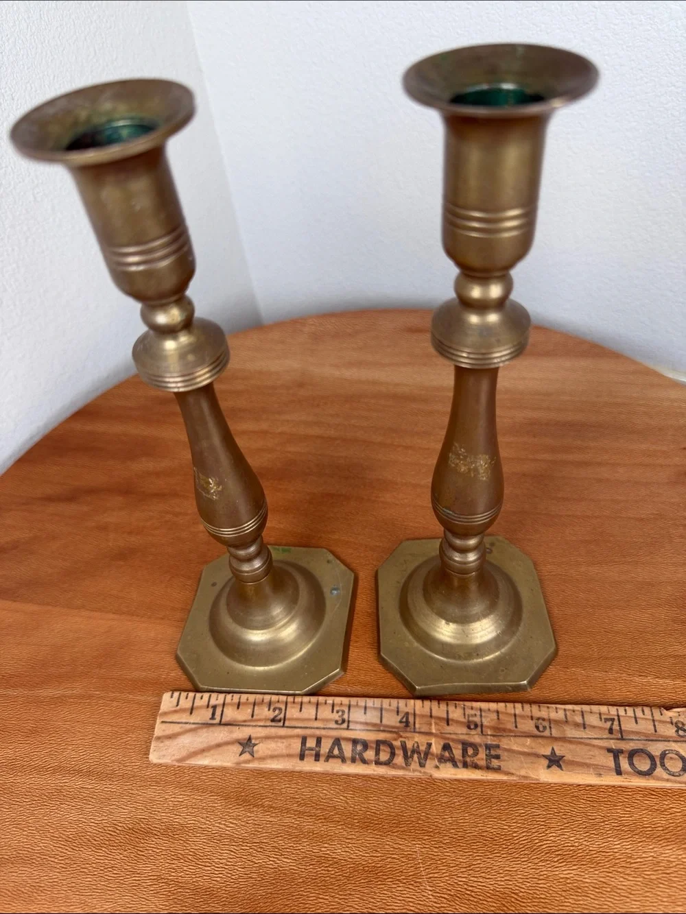 Brass Candle Stick Holders Decorative Farmhouse Cottagecore